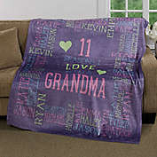 &quot;Reasons Why&quot; for Her 60-Inch x 80-Inch Fleece Throw Blanket