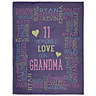 Alternate image 1 for Personalized Reasons Why for Her 60-Inch x 80-Inch Fleece Throw Blanket