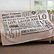"Our Life Together" 60-Inch x 80-Inch Fleece Throw Blanket
