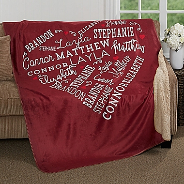 Close to Her Heart Premium Sherpa Throw Blanket. View a larger version of this product image.