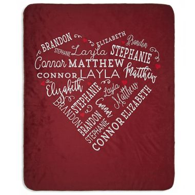 Close to Her Heart 50-Inch x 60-Inch Premium Sherpa Throw Blanket. View a larger version of this product image.