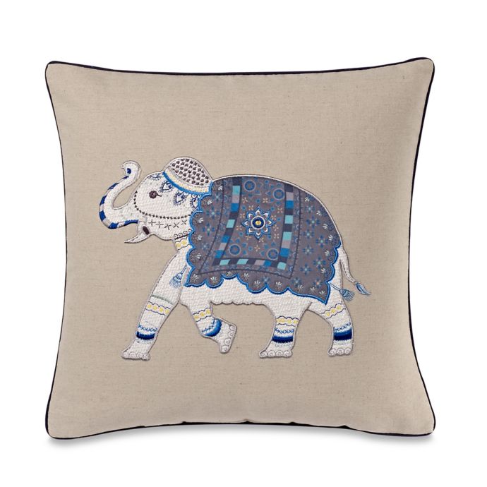 boho elephant throw pillow