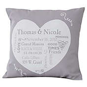 Our Life Together Keepsake 14-Inch Square Throw Pillow