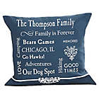 Alternate image 0 for Our Family Keepsake 18-Inch Square Throw Pillow
