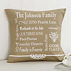 Alternate image 2 for Our Family Keepsake 14-Inch Square Throw Pillow
