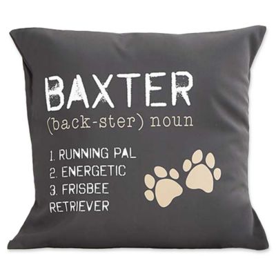 Definition of My Dog Keepsake Square Throw Pillow