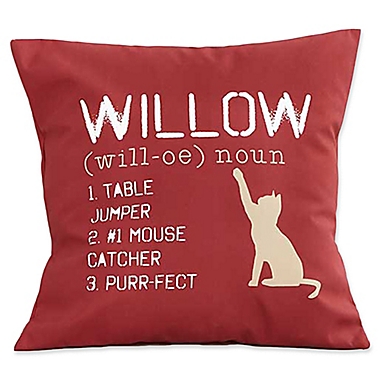 Definition of My Cat Keepsake 18-Inch Square Throw Pillow. View a larger version of this product image.