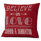 Alternate image 2 for Love Quotes Keepsake 14-Inch Square Throw Pillow