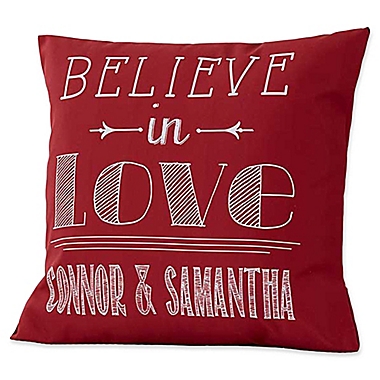 Love Quotes Keepsake 18-Inch Square Throw Pillow. View a larger version of this product image.