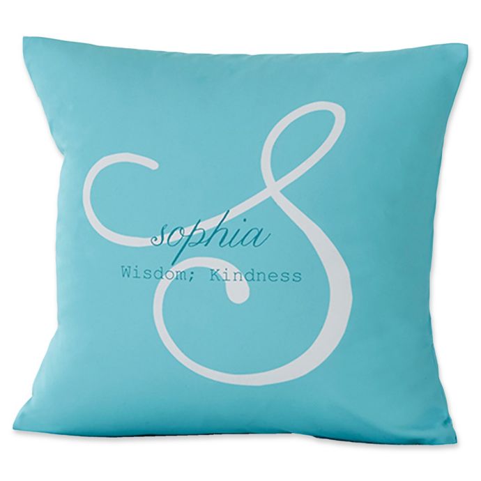 Name Meaning Keepsake 18 Inch Square Throw Pillow Buybuy Baby