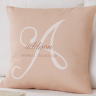 Name Meaning Keepsake 18-Inch Square Throw Pillow. View a larger version of this product image.