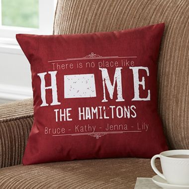 State of Love Keepsake Square Throw Pillow. View a larger version of this product image.