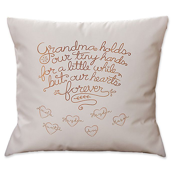 Personalized Pillow featuring the name KRISTEN in photos of sign letters
