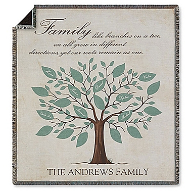 Family Tree Fleece Throw Blanket. View a larger version of this product image.