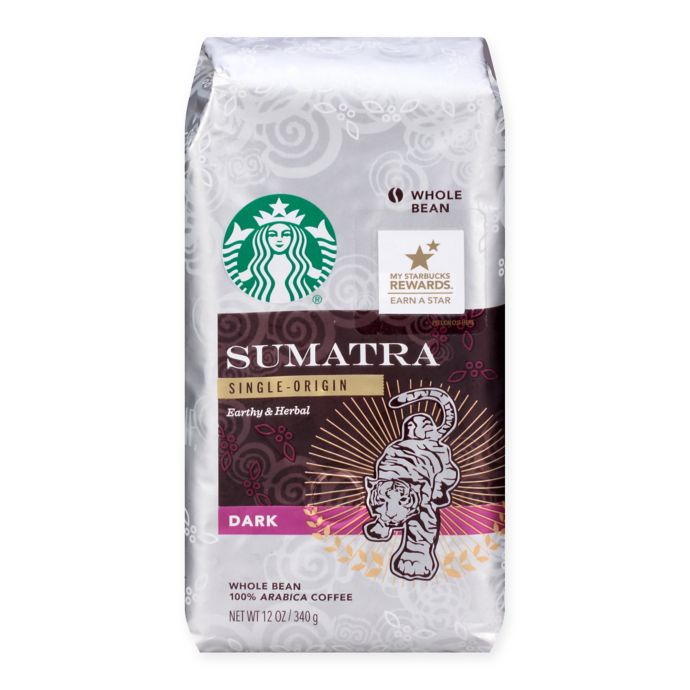  Starbucks   12 oz Sumatra  Whole Bean Coffee Bed Bath 