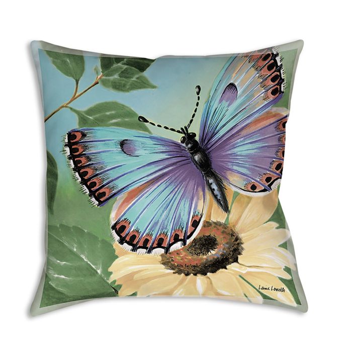 Manual Woodworkers Butterflies Square Indoor/Outdoor Throw ...