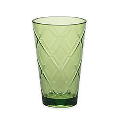 Certified International Diamond Iced Tea Glasses in Green (Set of 8)
