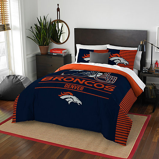 Nfl Denver Broncos Draft Comforter Set, Broncos Twin Bedding Set