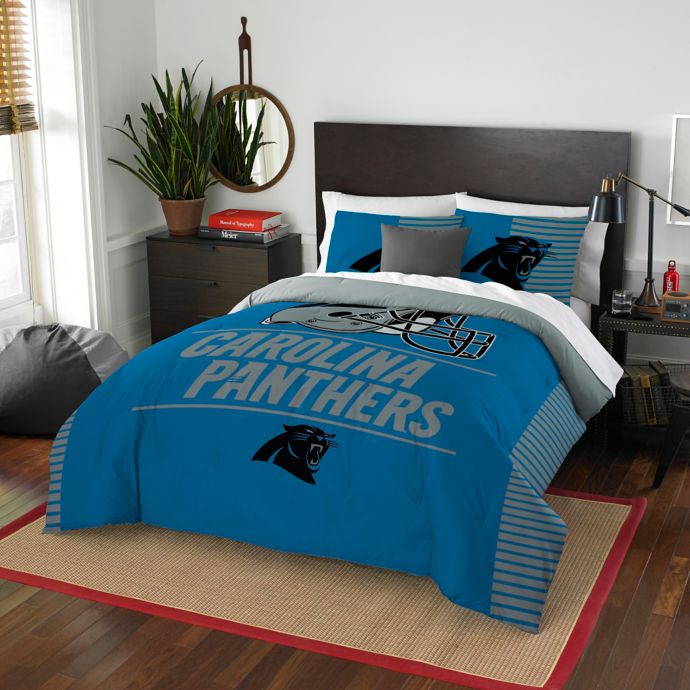 NFL Carolina Panthers Draft Full/Queen Comforter Set | Bed ...