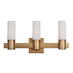 Maxim Lighting Contessa 3-Light Wall Mount Bath Vanity Fixture in Brass