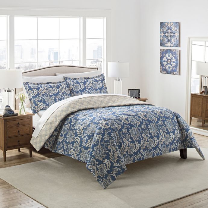 Marble Hill Coventry Reversible 3-Piece Comforter Set | Bed Bath & Beyond