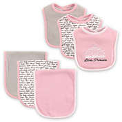 BabyVision&reg; Hudson Baby&reg; 6-Piece Princess Bib and Burp Cloth Set in Pink