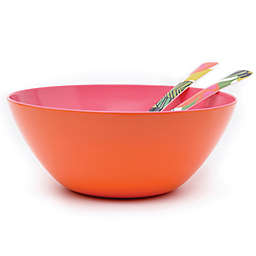French Bull® Two-Tone Large Serving Bowl in Orange/Pink