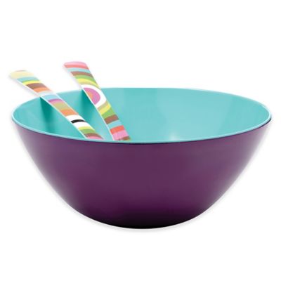 French Bull&reg; Two-Tone Large Serving Bowl in Grape/Turquoise