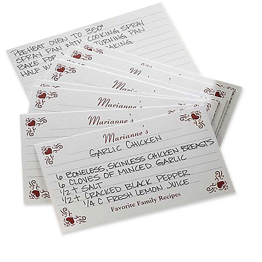 Alternate image 1 for Family Favorites 3-Inch x 5-Inch Recipe Cards (Set of 24)