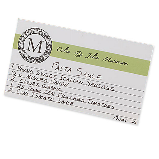 Alternate image 1 for Wedding Recipes 3-Inch x 5-Inch Recipe Cards (Set of 24)