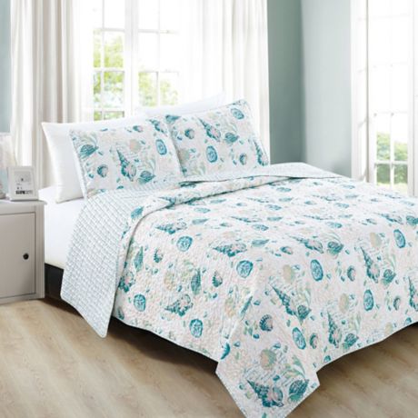 Great Bay Home Wetsands Reversible Quilt Set Bed Bath Beyond