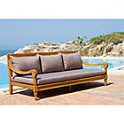 Alternate image 3 for Safavieh Pasadena Outdoor Daybed in Teak Brown/Taupe