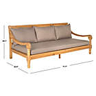 Alternate image 4 for Safavieh Pasadena Outdoor Daybed in Teak Brown/Taupe