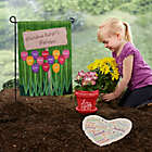 Alternate image 1 for Love Grows Here Flower Pot in Red