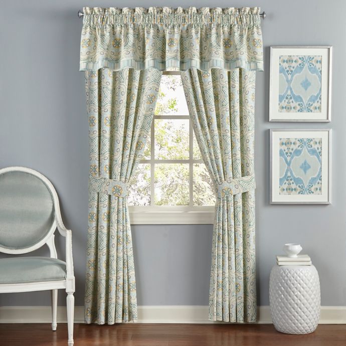 Waverly Astrid 84 Inch Rod Pocket Lined Window Curtain Panel Pair