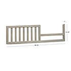 Alternate image 1 for Sorelle Finely Crib &amp; Changer Toddler Guard Rail in Weathered Grey