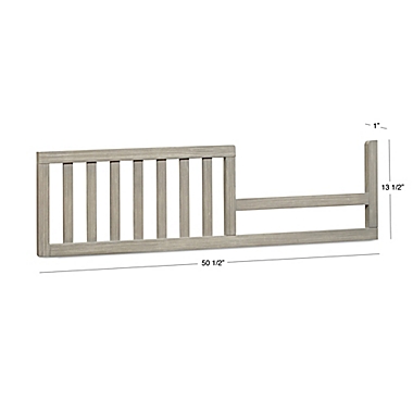 Sorelle Finely Crib &amp; Changer Toddler Guard Rail in Weathered Grey. View a larger version of this product image.