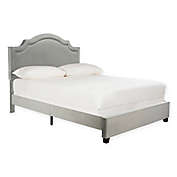 Safavieh Theron Upholstered Queen Bed in Grey