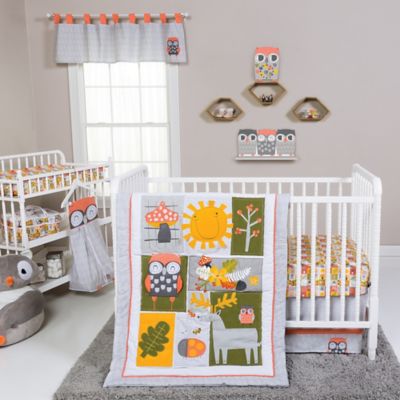 owl crib bedding