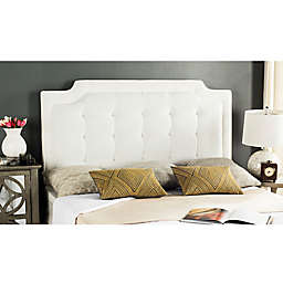 Safavieh Sapphire Tufted Velvet Upholstered Full Headboard in White
