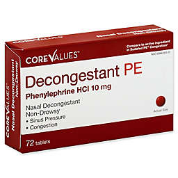 Core Values™ 72-Count PE Nasal Decongestant 10 mg Tablets