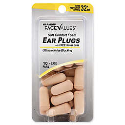 Harmon® Face Values® 10-Count Soft Comfort Foam NRR 32 dB Ear Plugs with Case