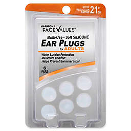 Harmon® Face Values® 6-Count Adults Multi-Use NRR 21 dB Soft Silicone Ear Plugs