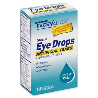 Harmon&reg; Face Values&reg; .5 fl. oz. Artificial Tears Eye Drops. View a larger version of this product image.