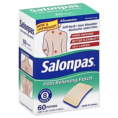 Salonpas&reg; 60-Count Pain Relief Patch. View a larger version of this product image.