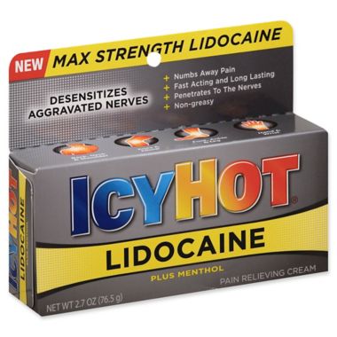 ICY HOT&reg; 2.7 oz. Maximum Strength Pain Relieving Cream Plus Menthol. View a larger version of this product image.