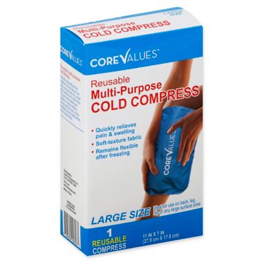 Core Values&trade; Large Multi-Purpose Reusable Cold Therapy Compress. View a larger version of this product image.