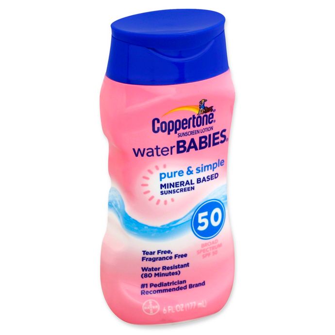 CoppertoneÂ® Water BABIESÂ® Pure & Simple 6 fl. oz. Mineral Sunscreen Lotion with SPF 50 | buybuy BABY