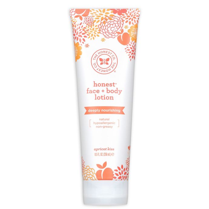 Honest 8.5 oz. Face + Body Lotion Deeply Nourishing in Apricot Kiss