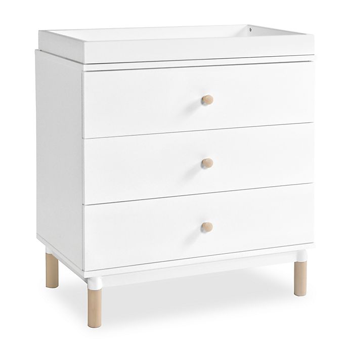 Babyletto Gelato 3 Drawer Changer Dresser In White With Washed